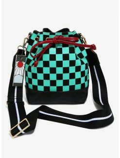 Anime Demon Slayer: Kimetsu No Yaiba Tanjiro Crossbody Bucket Bag - BoxLunch Exclusive