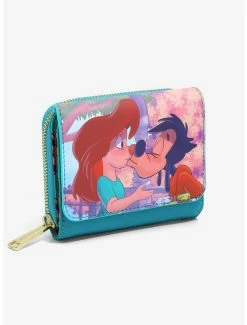 Cartoons Loungefly Disney A Goofy Movie Roxanne & Max Kiss Small Zip Wallet - BoxLunch Exclusive