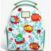 Anime Loungefly Pokémon Sleeping Floral Mini Backpack - BoxLunch Exclusive -BoxLunch shop 16533688 hi