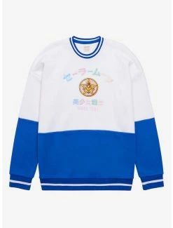 Anime Pretty Guardian Sailor Moon Crystal Star Compact Panel Crewneck - BoxLunch Exclusive