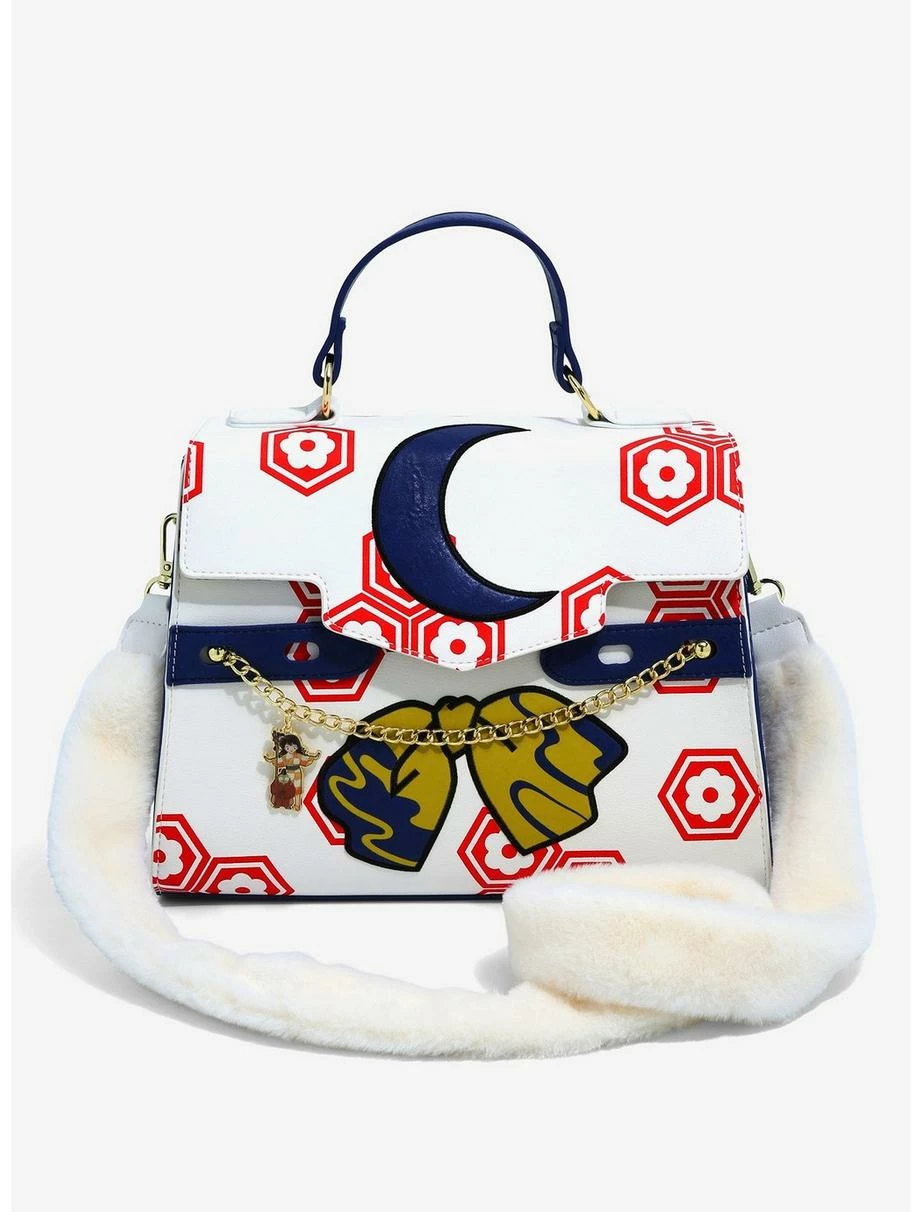 Anime InuYasha Sesshomaru Pattern Handbag - BoxLunch Exclusive 3 Anime InuYasha Sesshomaru Pattern Handbag - BoxLunch Exclusive
