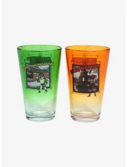 Anime Avatar: The Last Airbender Four Nations Character Portraits Ombre Pint Glass Set -BoxLunch shop 17038944 av2