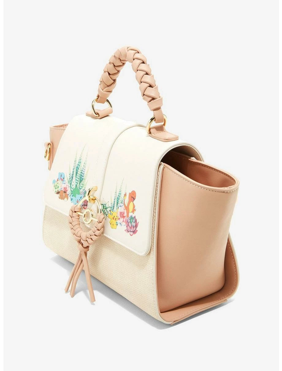 Anime Pokémon Succulents Woven Handbag - BoxLunch Exclusive 4 Anime Pokémon Succulents Woven Handbag - BoxLunch Exclusive - Image 2