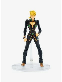 Anime JoJo’s Bizarre Adventure Super Action Statue Giorno Giovanna (Black Ver.) Figure