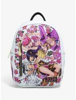 Anime JoJo's Bizarre Adventure Giorno Giovanna Group Floral Mini Backpack