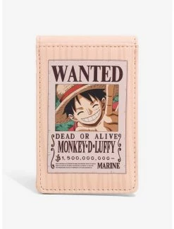Anime One Piece Monkey D. Luffy Wanted Poster Bifold Wallet - BoxLunch Exclusive