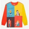 Anime Jujutsu Kaisen Lost In Paradise Color Block Long Sleeve T-Shirt - BoxLunch Exclusive -BoxLunch shop 18749803 hi