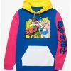 Anime Pretty Guardian Sailor Moon Sailor Guardians Group Portrait Color Block Hoodie - BoxLunch Exclusive -BoxLunch shop 19184551 hi