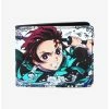 Anime Demon Slayer: Kimetsu No Yaiba Tanjiro Kamado Water Breathing Bifold Wallet - BoxLunch Exclusive -BoxLunch shop 19386414 hi