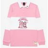 Anime Sanrio My Melody Strawberry Milk Embroidered Rugby Shirt - BoxLunch Exclusive -BoxLunch shop 19438861 hi