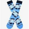Comedy The Office Dunder Mifflin Allover Print Logo Crew Socks - BoxLunch Exclusive -BoxLunch shop 19465700 hi