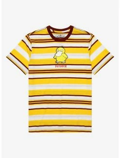 Anime Pokémon Psyduck Striped T-Shirt - BoxLunch Exclusive