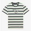 Anime Studio Ghibli Spirited Away Haku Dragon Embroidered Striped T-Shirt - BoxLunch Exclusive -BoxLunch shop 19602769 hi