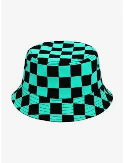 Anime Demon Slayer: Kimetsu No Yaiba Tanjiro Embroidered Bucket Hat - BoxLunch Exclusive -BoxLunch shop 19614734 av2