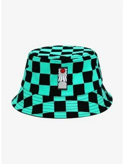 Anime Demon Slayer: Kimetsu No Yaiba Tanjiro Embroidered Bucket Hat - BoxLunch Exclusive