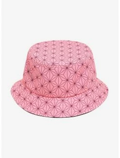 Anime Demon Slayer: Kimetsu No Yaiba Nezuko Kamado Embroidered Bucket Hat - BoxLunch Exclusive -BoxLunch shop 19614736 av2