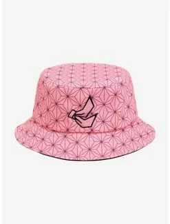 Anime Demon Slayer: Kimetsu No Yaiba Nezuko Kamado Embroidered Bucket Hat - BoxLunch Exclusive