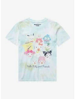 Anime Sanrio Hello Kitty And Friends Fruits Tie-Dye Youth T-Shirt - BoxLunch Exclusive