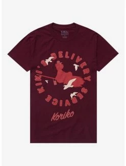 Anime Studio Ghibli Kiki's Delivery Service Silhouette Women's T-Shirt - BoxLunch Exclusive