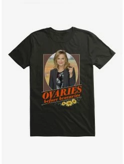 Comedy Parks And Recreation Ovaries Before Brovaries T-Shirt