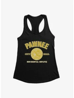 Comedy Parks And Recreation Pawnee Non-Essential Employee Womens Tank Top
