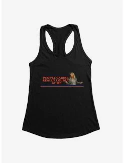 Comedy Parks And Recreation People Caring Loudly Womens Tank Top