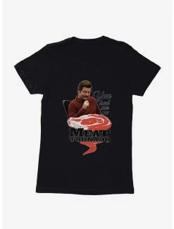 Comedy Parks And Recreation Meat Tornado Womens T-Shirt