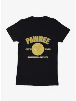 Comedy Parks And Recreation Pawnee Non-Essential Employee Womens T-Shirt
