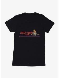 Comedy Parks And Recreation People Caring Loudly Womens T-Shirt