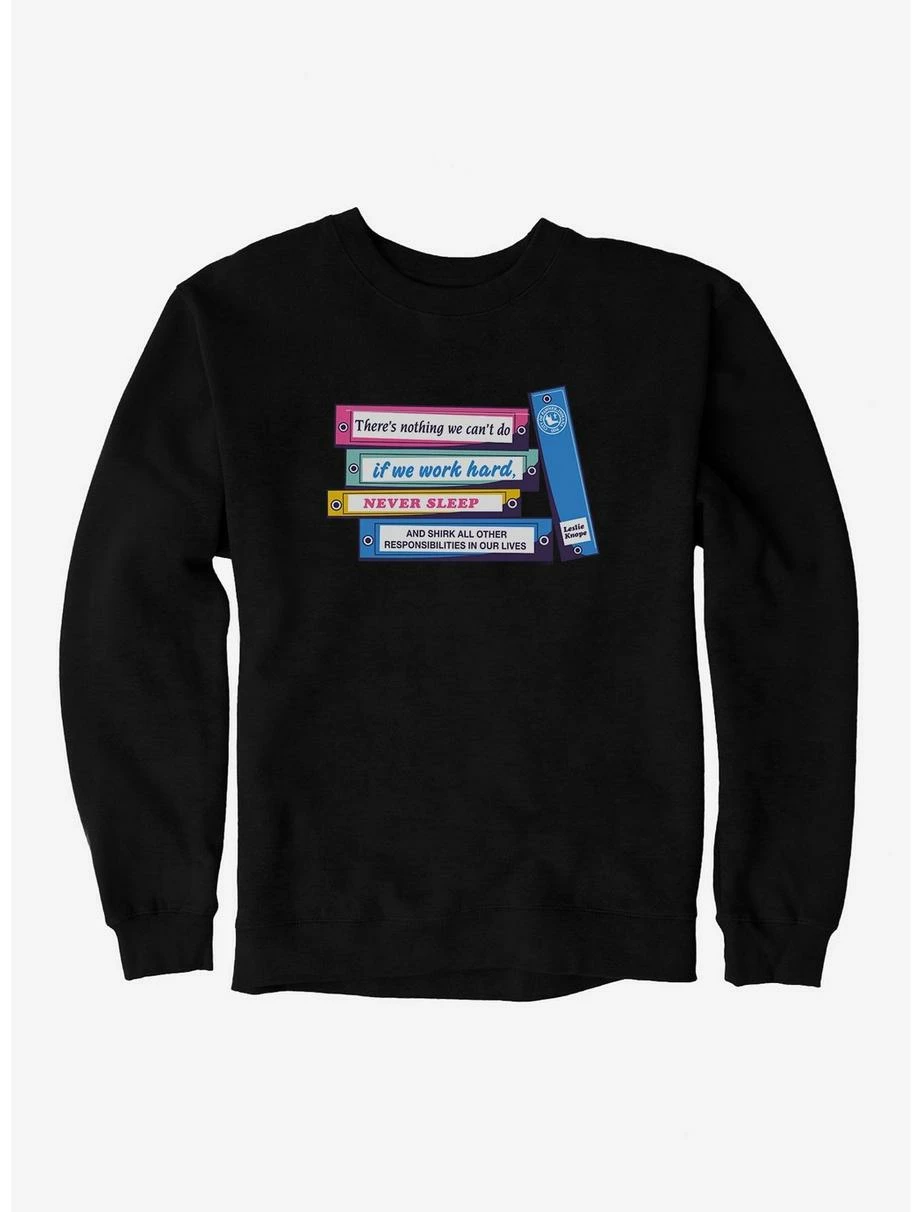 Comedy Parks And Recreation Leslie's Binders Sweatshirt 2 Comedy Parks And Recreation Leslie's Binders Sweatshirt