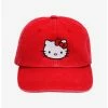 Anime Sanrio Hello Kitty Embroidered Cap - BoxLunch Exclusive -BoxLunch shop 19836117 hi
