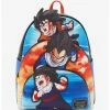 Anime Loungefly Dragon Ball Z Trio Portrait Mini Backpack -BoxLunch shop 19840469 hi