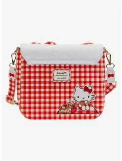 Anime Loungefly Sanrio Hello Kitty Gingham Crossbody Bag -BoxLunch shop 19840493 av3