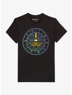 Cartoons Gravity Falls Bill Cipher Icon Circle T-Shirt - BoxLunch Exclusive