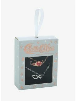 Anime Pretty Guardian Sailor Moon Tuxedo Mask & Sailor Moon Bestie Necklace Set - BoxLunch Exclusive -BoxLunch shop 19958092 av2