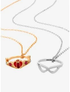 Anime Pretty Guardian Sailor Moon Tuxedo Mask & Sailor Moon Bestie Necklace Set - BoxLunch Exclusive