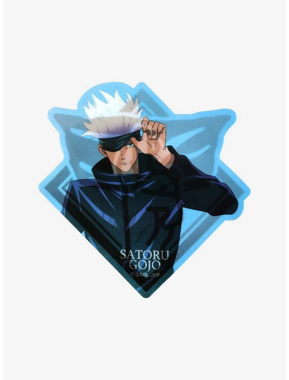 Anime Jujutsu Kaisen Satoru Gojo Portrait & Symbol Lenticular Sticker - BoxLunch Exclusive 3 Anime Jujutsu Kaisen Satoru Gojo Portrait & Symbol Lenticular Sticker - BoxLunch Exclusive