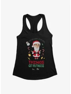 Comedy The Office Two Santas Womens Tank Top