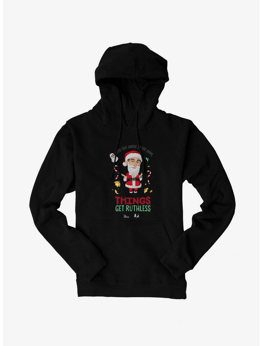 Comedy The Office Two Santas Hoodie 3 Comedy The Office Two Santas Hoodie