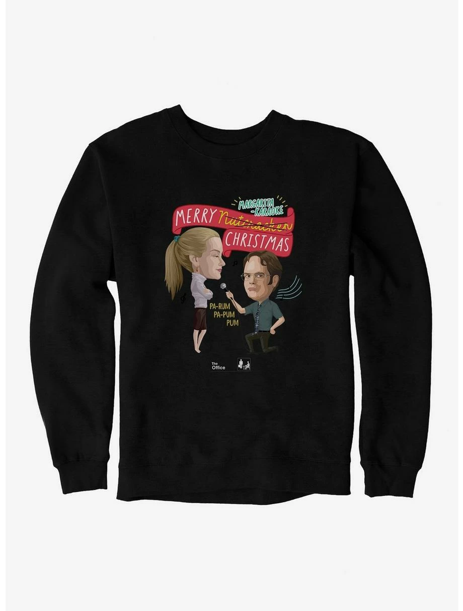 Comedy The Office Margarita-Karaoke Christmas Sweatshirt 3 Comedy The Office Margarita-Karaoke Christmas Sweatshirt