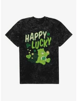 Cartoons Care Bears Happy Go Lucky Mineral Wash T-Shirt