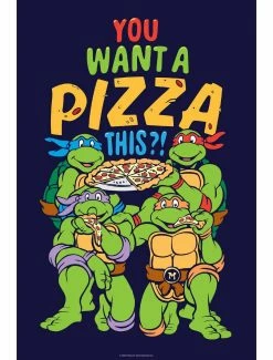 Cartoons Teenage Mutant Ninja Turtles You Want A Pizza This Poster