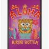 Cartoons Spongebob Squarepants Aloha From Bikini Bottom Framed Poster