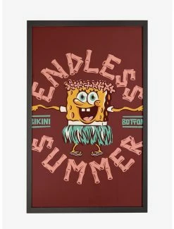 Cartoons Spongebob Squarepants Bikini Bottom Endless Summer Framed Poster