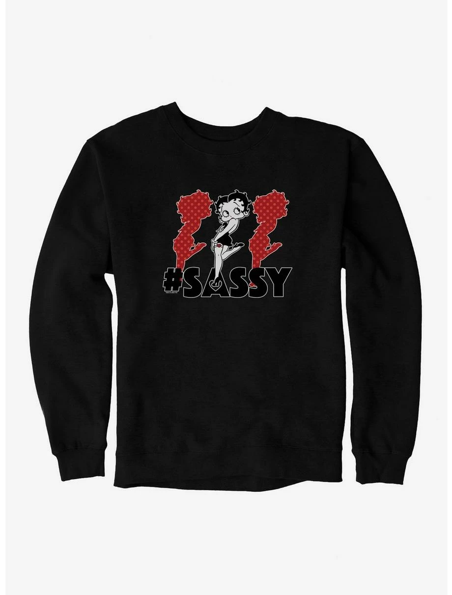 Cartoons Betty Boop Hashtag Triple The Sass Sweatshirt 3 Cartoons Betty Boop Hashtag Triple The Sass Sweatshirt