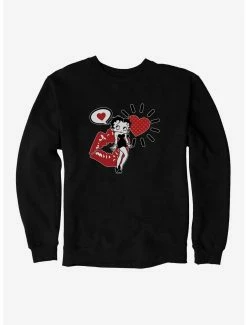Cartoons Betty Boop Love On The Brain Sweatshirt