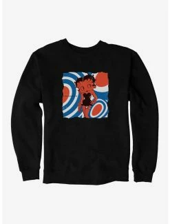 Cartoons Betty Boop Orange Mod Mood Sweatshirt