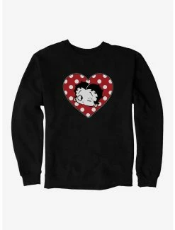 Cartoons Betty Boop Spotted In Love Sweatshirt