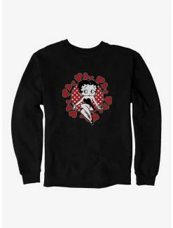 Cartoons Betty Boop Surrounded By Love Sweatshirt