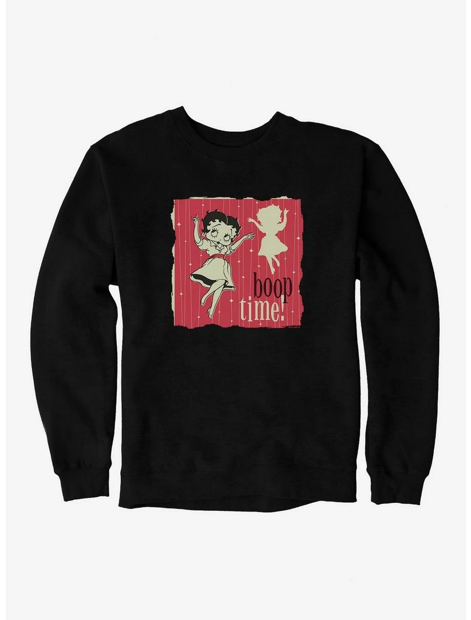 Cartoons Betty Boop Time For A Boop Sweatshirt 3 Cartoons Betty Boop Time For A Boop Sweatshirt